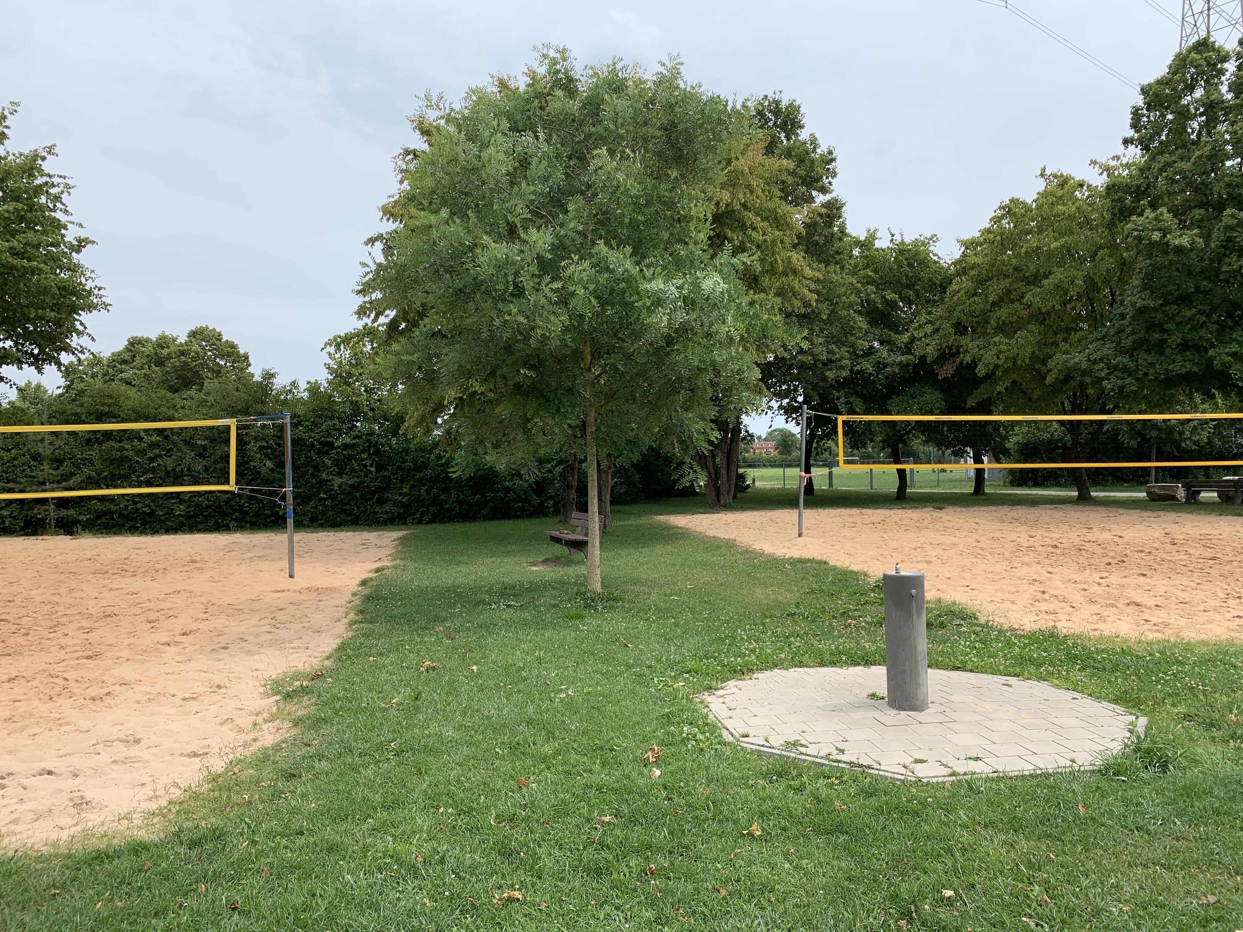 Trinkwasser Brunnen am Beachvolleyballplatz Stadtbergen