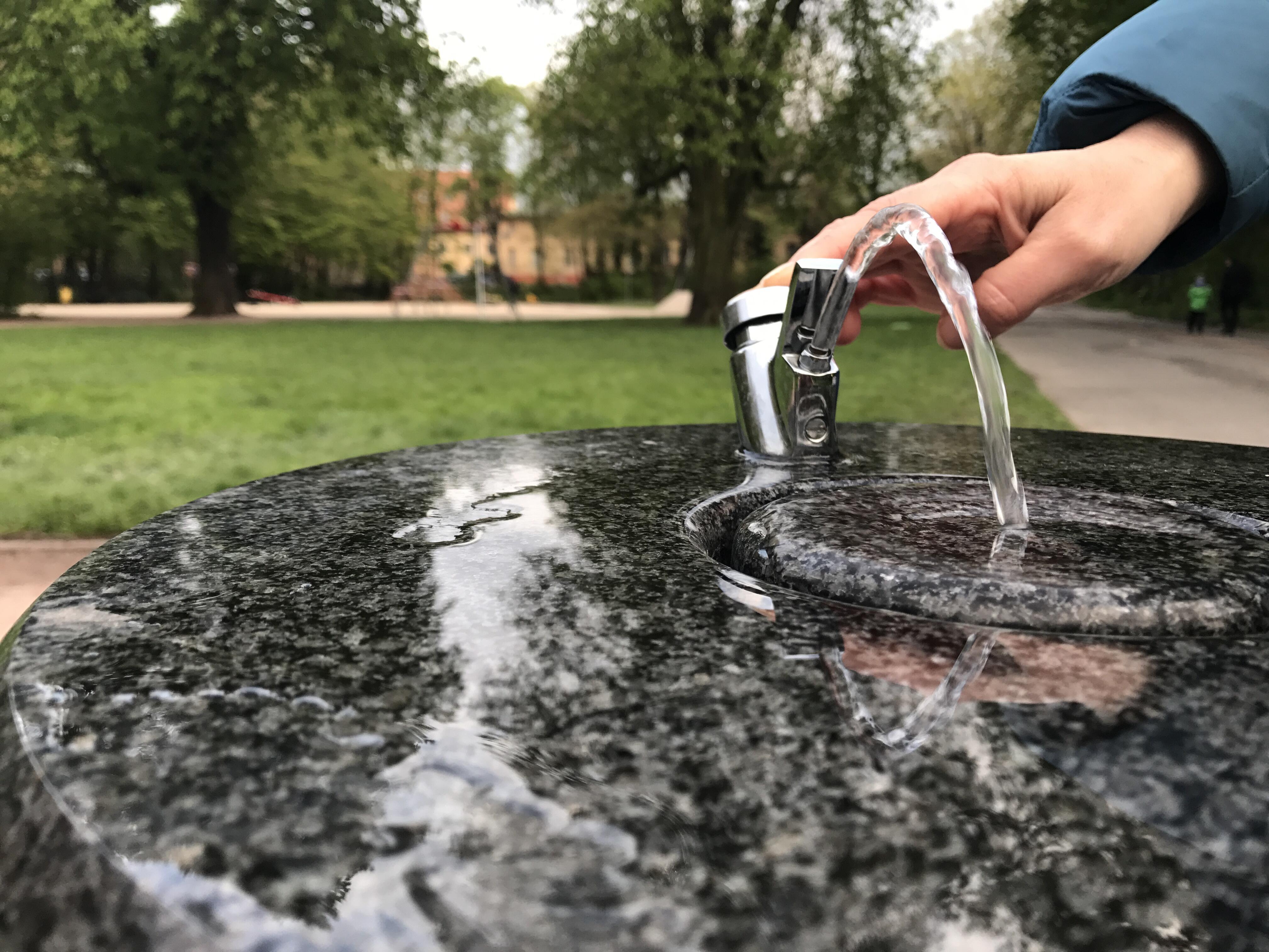 Trinkwasser auf Knopfdruck in Halle Preißnitzinsel