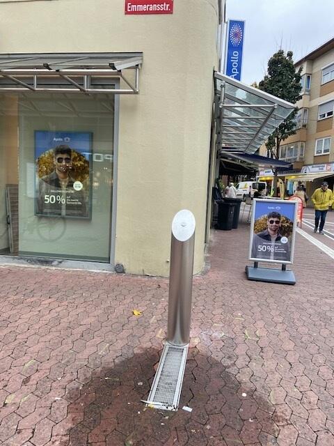 Trinkbrunnen auf dem Kardinal-Volk-Platz in Mainz