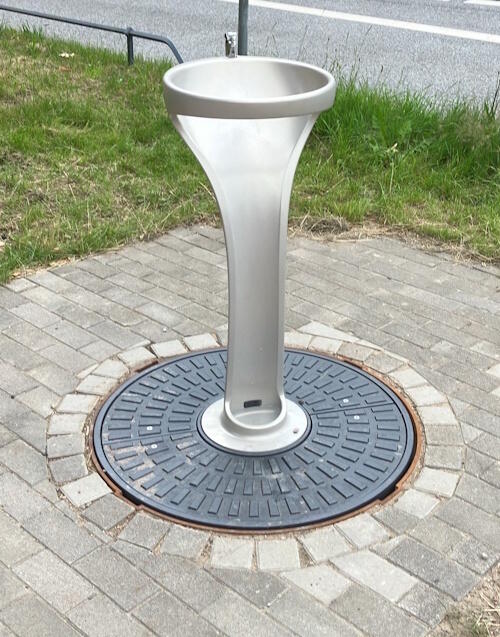 Trinkwasserbrunnen in Hamburg am Alsterspazierweg Schöne Aussicht, Höhe Feenteich
