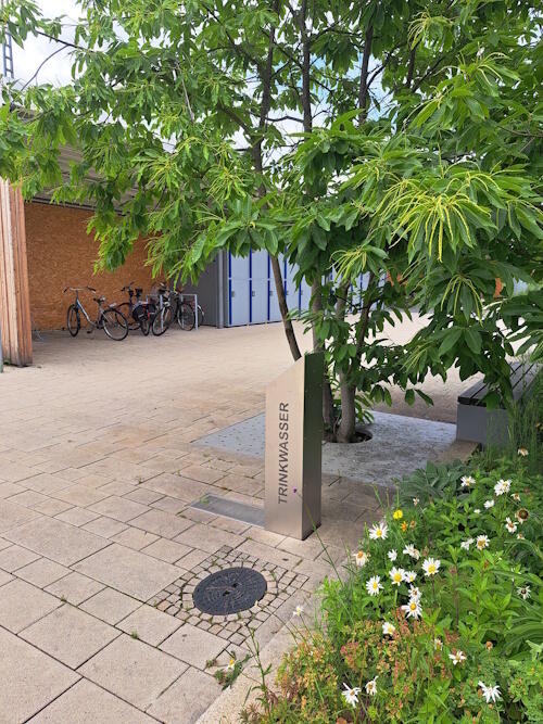 Trinkwasserbrunnen am Mobilitätspunkt in der Hanns-Martin-Schleyer-Straße in Sindelfingen