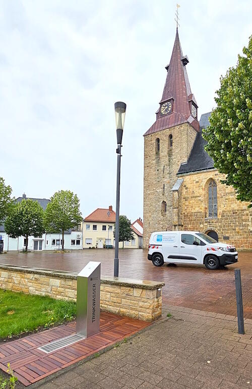 Trinkbrunnen auf dem Kirchplatz in Westerkappeln.