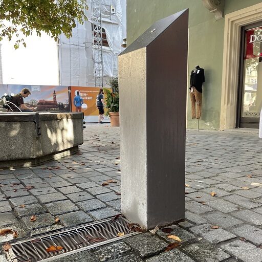 Edelstahl Trinkwasser Brunnen in Straubing