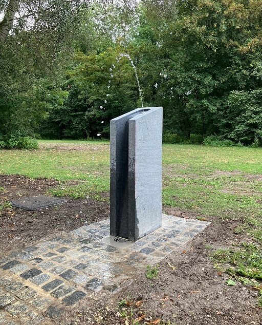Trinkbrunnen nahe Rosengarten in Ingolstadt
