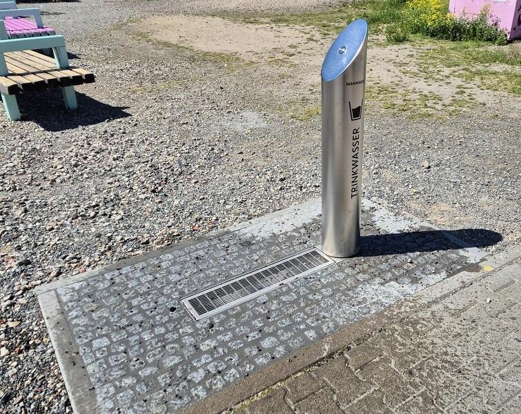 Edelstahl Trinkwasser Brunnen in Mannheim